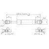 5 mm 520 N - Course de la tige: 90 mm -  type B