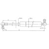 5 mm 250 N - Course de la tige: 151 mm -  type D