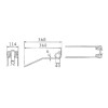 Dent de faneuse Ø9 p/Fortschrit - L:368mm