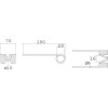 Dent de ramassage Ø5 p/Welger - L:190mm - Ø de la bobine : 29mm