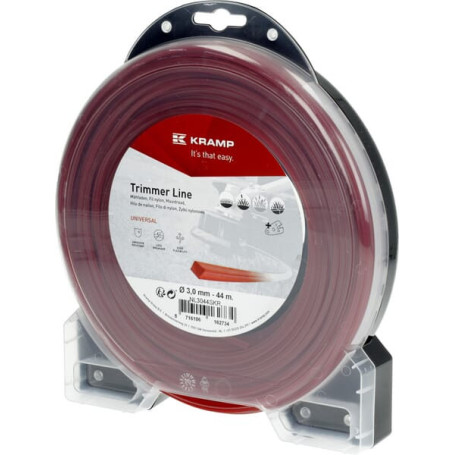 Fil de coupe Ø 3mm 44m carré rouge Kramp