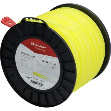 Fil de coupe Ø 4mm 158m rond jaune Kramp