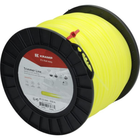 Fil de coupe Ø 3.3mm 232m rond jaune Kramp